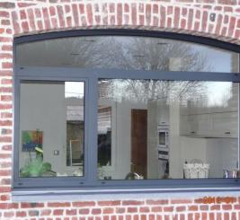 Menuiserie aluminium cintré sur Arras réalisé par Menuisal Menuiserie aluminium cintré sur Arras réalisé par Menuisal