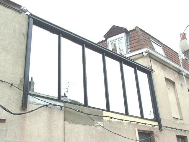 Extension vitrée en aluminium avec double vitrage Antélio