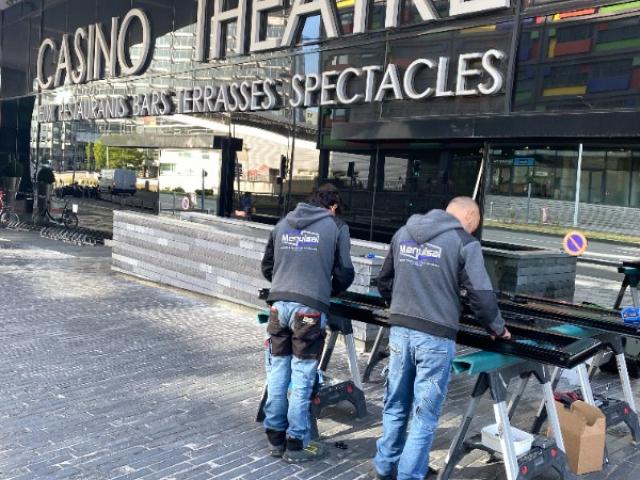 INTERVENTION REPARATION DE CHASSIS ALUMINIUM CHEZ CASINO BARRIERE À LILLE